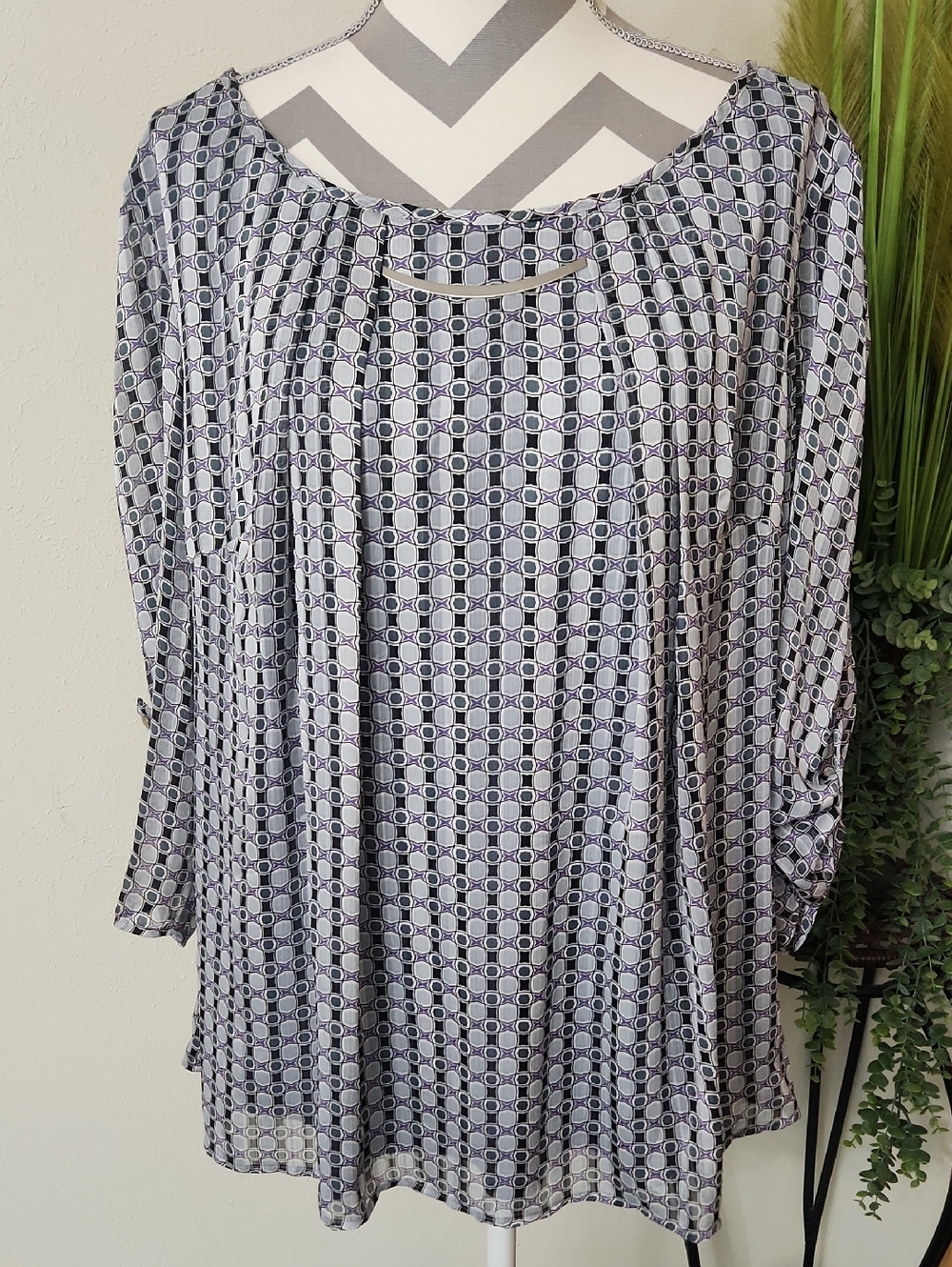 Rebecca Malone Flowy Blouse Tunic